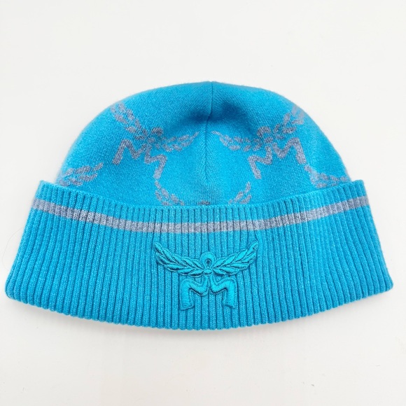 MCM Lauretos Beanie In Wool And Recycled Cashmere - Picture 1 of 8